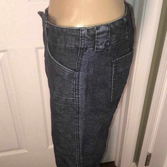 Express Corduroy Pants Black 3/4 - Picture 3 of 7